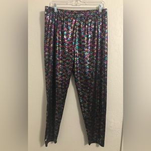 Women’s 3XL Mermaid Print Multi Color Leggings